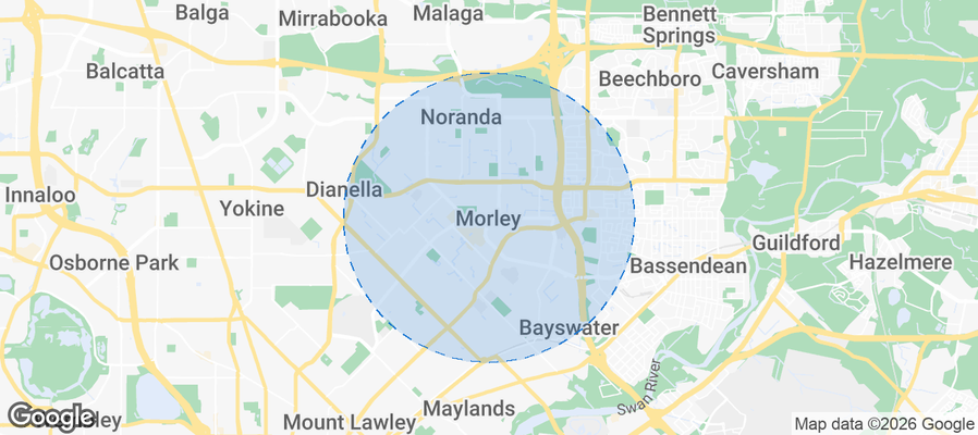 Morley Airbnb map